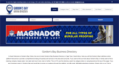 Desktop Screenshot of gordonsbayonline.co.za