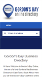 Mobile Screenshot of gordonsbayonline.co.za